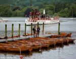 ID 1151 TERN (1891/120 tonnes) a Lakeland steamer, arriving at Bowness-on-Windermere in England's Lake District.